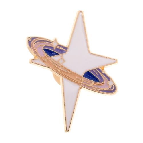 Ipetboom Sternen Mond Brosche für Kleidung Stilvolle Emaille Anstecknadel als Modisches Accessoire für Erwachsene für Langlebig und Sicher im Halt von Ipetboom