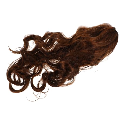 Ipetboom Hitzebeständige Gewellte Synthetikperücke Mit Grauem Stirnband – Lockiges Haar Für Frauen von Ipetboom