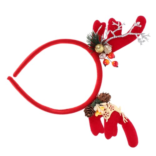 Ipetboom Xmas Geweih Haarband Für Leicht Und Weihnachts-party-haaraccessoires Für Cosplay Fotoshootings Und Festliche Anlässe von Ipetboom