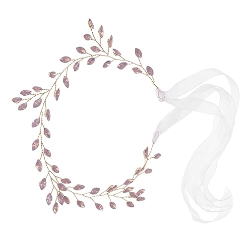 Ipetboom Stirnband hochzeit kopfschmuck Haarschmuck für die Hochzeit haar spangen haarclips hochzeitshaar schmuck haarklemme haarnadeln einfach Kopfbedeckung Reisefotografie Braut Schleife von Ipetboom