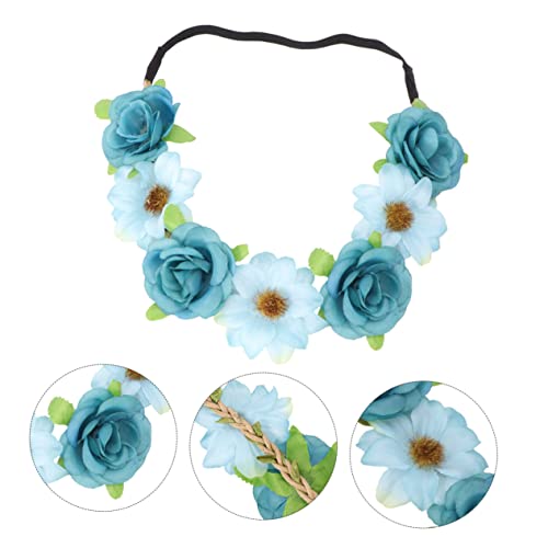 Ipetboom Blumenkranz Haarband Für Frauen Und Mädchen Einstellbare Krone Mit Eleganter Floralem Design Für Hochzeiten Festivals Und Besondere Anlässe Mintgrün von Ipetboom