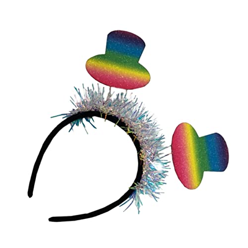 Ipetboom Stirnband Mit Regenbogenhut Kopfschmuck Requisiten Kleidung Damen Farbe Glitzer von Ipetboom