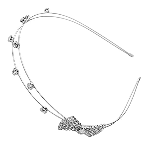 Ipetboom Kopfband Mit Strass-schleife Stirnband Für Geburtstag Weihnachten Damen Mädchen -haarband Für Hochzeit Dinner-party von Ipetboom