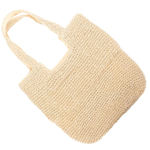 Ipetboom Strandtasche Damen Geflochtene Strohtasche Große Sommer Umhängetasche Freizeit Strand Handtasche Für Reisen Alltag von Ipetboom