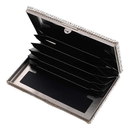 Ipetboom Rhinestone Kreditkartenetui Für Damen Eleganter Kartenhalter Für Führerschein Kreditkarten Und Visitenkarten Praktischer Organizer Für Unterwegs von Ipetboom