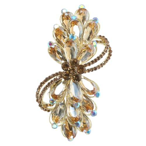 Ipetboom Strassbesetzte Haarklammer mit Federclip für Dickes Haar Eleganter Haarschmuck für Damen und Mädchen Fester Sitz Modische Haarspange in Champagner Vielseitig für Verschiedene Ipetboom Strassbesetzte Haarklammer mit Federclip für Dickes Haar Eleganter Haarschmuck für Damen und Mädchen Fester Sitz Modische Haarspange in Champagner Vielseitig für Verschiedene von Ipetboom