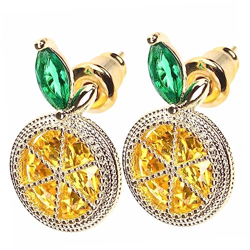 Ipetboom Stylische Ohrstecker Damen Zitronenform Ohrschmuck Süße Kreative Ohrringe Langlebig und Modisch für Alltag und Freizeit von Ipetboom