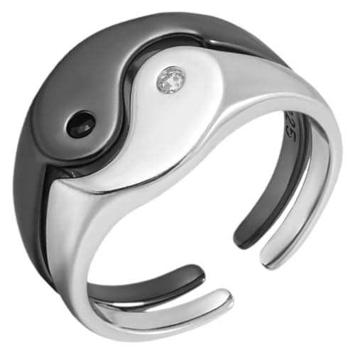 Ipetboom Tai Chi Eheringe Partner Ringe Verlobungsringe aus Langlebiger Modisch Dekorativ Stilvolles Design in und Weißgold für Romantische Geschenkidee von Ipetboom