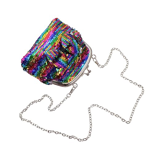 Ipetboom Tasche Umhangetasch Glitzer Geldbörse Bowknot Design Einfache Aufbewahrungstasche Für Mädchen Farbige Messenger Bag Einzelner Schulterbeutel von Ipetboom