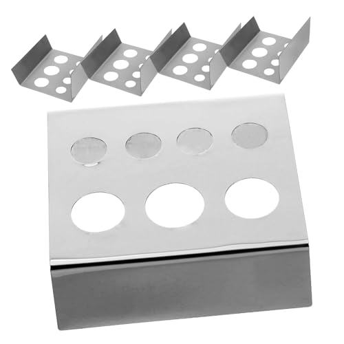 Ipetboom 5stücke Edelstahl-tattoo-tintenbecherhalter Mit Löchern Tintenbecher-ausstellungsständer Tattoo-zubehör-organizer Für Arbeitsplätze von Ipetboom