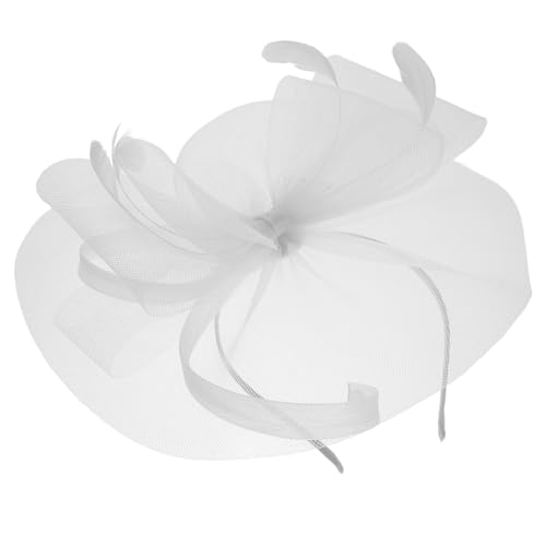 Ipetboom Teeparty Schleier Kirchenbraut Teeparty Hut Erste Frauen Bachelorette Brautschleier Hochzeit Kopfbedeckung Stirnband Damen Für Teeparty Kopfbedeckung Vintage von Ipetboom