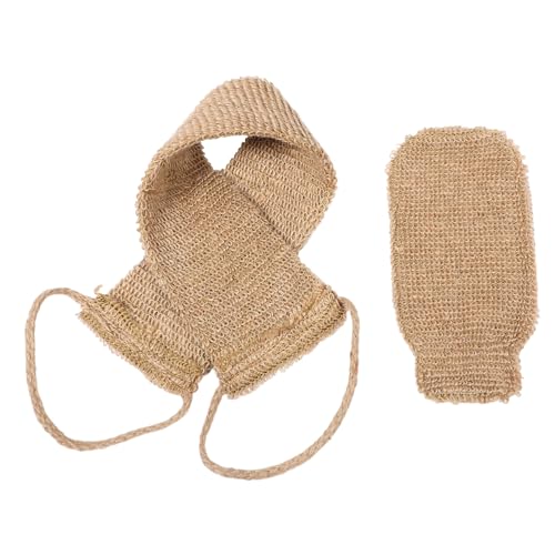 Ipetboom Dusch-rückenschrubber Für Frauen Sisal-luffa-handschuhe Peeling-handschuhe Peeling-set Duschhandschuhe Luffa-handtücher Rückenwäscher von Ipetboom