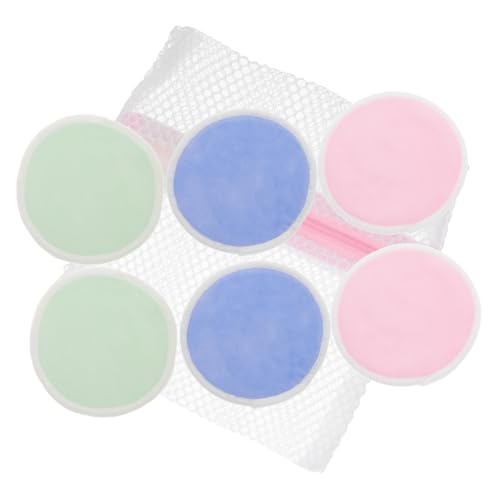 Ipetboom 7pcs Wiederverwendbare Faser Make-up Entferner Pads Set Weich Sanft Für Gesichts Grüne Pads Aufbewahrungstasche von Ipetboom