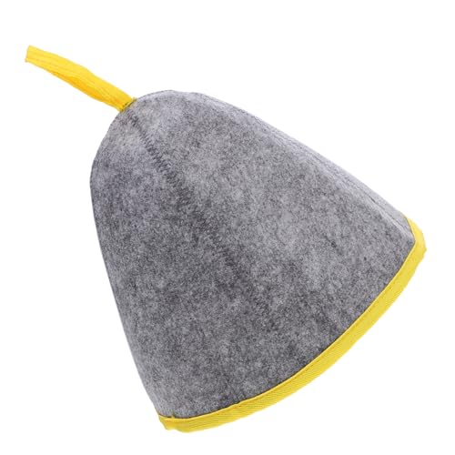 Ipetboom Thickened Sauna Hut Aus Filz Atmungsaktive Und Wasserabsorbierende Badekappe Für Herren Und Damen Leicht Und Tragbar Komfortabler Kopfschutz Für Sauna Und Dampfbad Mit Gelber von Ipetboom