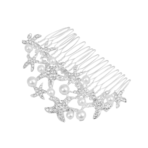 Ipetboom Kopfschmuck Für Die Braut Haarschmuck Tiara Hochzeit Haarkamm Hochzeitskopfschmuck Strasssteine Zubehör Braut Perlenhaarkamm von Ipetboom