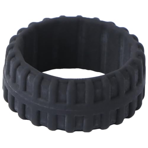 Ipetboom Tire Pattern Silicone Rings für Sport Alltag Atmungsaktive Silikon Eheringe Hochwertige Wasserdichte Kratzfeste Finger Schmuckstücke für von Ipetboom