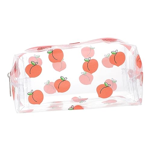 Ipetboom transparente Kosmetiktasche Kulturbeutel Transparente Frucht-Make-up-Taschen durchsichtige Kosmetiktasche Frau Waschtasche Aufbewahrungstasche Karikatur Wäschesack Mäppchen Mädchen von Ipetboom