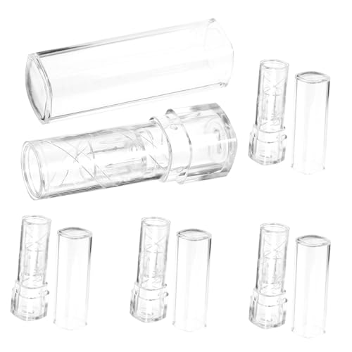 Ipetboom 5stücke Transparente Leere Lippenbalsam-röhren Wiederverwendbare Lipstick-behälter Für Diy Kosmetik Handliche Aufbewahrung Für Frauen Und Mädchen von Ipetboom