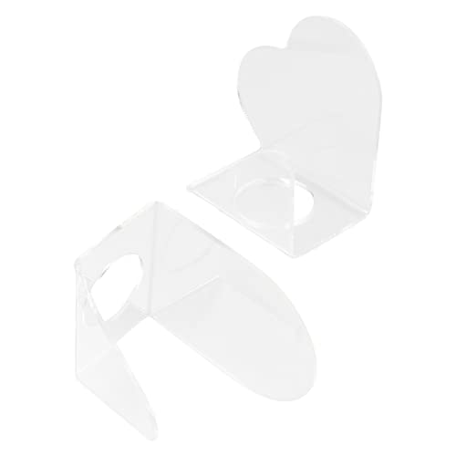 Ipetboom 2stücke Pack Transparent Make-up Paletten Für Foundation Lidschatten Cremes Pulver Mischen Ergonomisch Leicht Abwaschbar von Ipetboom