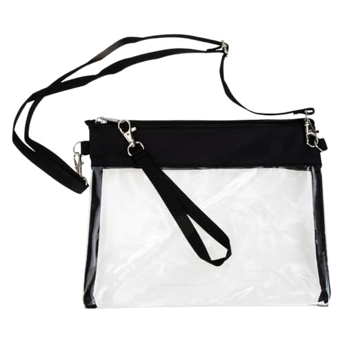 Ipetboom Transparente PVC Crossbody Tasche Damen Umhängetasche mit Abnehmbarem Schultergurt Kleine Handytasche und Geldbörse für Shopping Reisen Alltag von Ipetboom