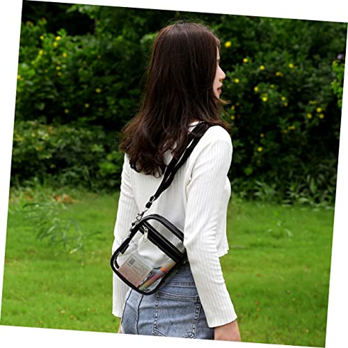 Ipetboom Transparente PVC Umhängetasche Damen Kleine Schultertasche mit Reißverschluss Leichte Crossbody Bag für Alltag Shopping Freizeit Kompakte Handtasche von Ipetboom