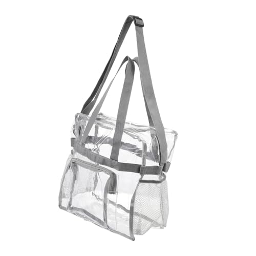 Ipetboom Transparente Umhängetasche für Damen Verstellbarer Schulterriemen Hochwertige PVC Strandtasche für Reisen Strandbesuche und Alltag für Kleine Essentials von Ipetboom