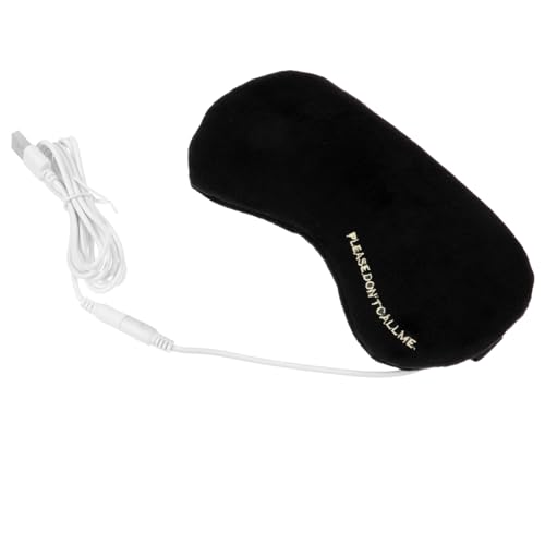 Ipetboom USB Beheizbare Augenmaske mit Warmer Kompresse Cartoon Design USB Ladefunktion Steam Eye Patch Lichtblockierend Warm und Bequem für Schlaf und Entspannung von Ipetboom
