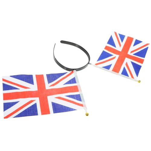 Ipetboom Britische Flagge Haarband Mit Festliches Zubehör Für Partys Und Feiern Elastisches Headband Für Nationale Feiertage Und Veranstaltungen Kostüm-accessoire von Ipetboom