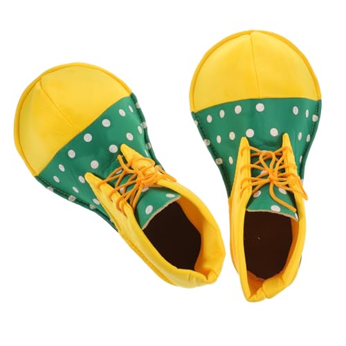 Ipetboom Unisex Clownschuhe mit Punkten Verstellbar durch Schnürsenkel Langlebige Kostüm Requisiten für Erwachsene Geeignet für Halloween Karneval und Faschingspartys von Ipetboom