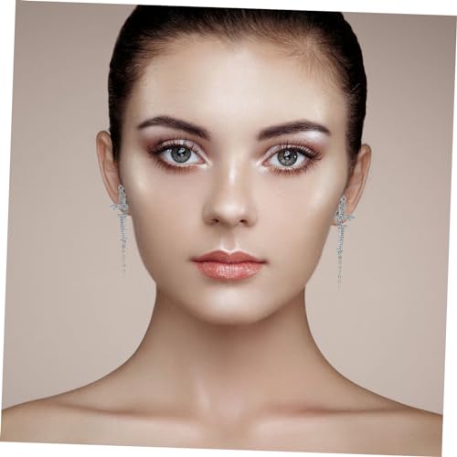 Ipetboom Unisex Ohrstecker mit Kreuz Design Vintage Retro Stil mit Funkelnden Strasssteinen Besetzt Silberfarbene Ohrhänger Modischer Schmuck für Damen und Herren Teiliges von Ipetboom