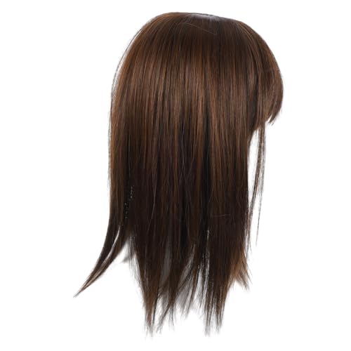 Ipetboom Unsichtbarer Haar Topper für Frauen Synthetisches Haarteil Natürlicher Look Leicht und Verstellbar Volumengebend Hellbraun Schonend für Dünnes Haar Nahtlos Integrierbar von Ipetboom