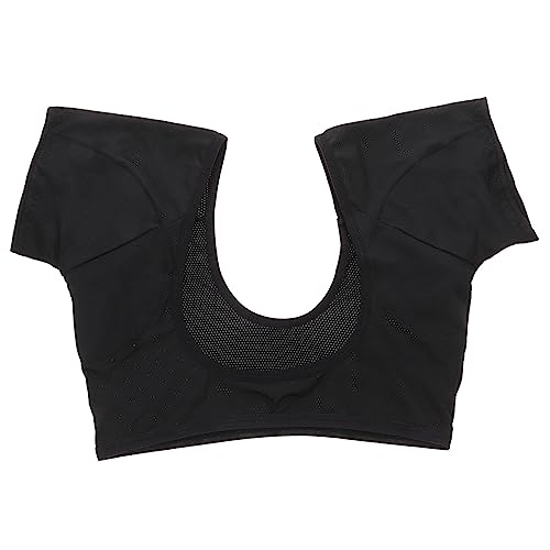 Ipetboom Unterarm-Schweißpolsterweste Unterhemden Achseln Kleidungsstück Schild Frau underarm sweat pad unterarm schweiß pads Unterwäsche Weste Damen Achselschweißweste 88% Polyester Black von Ipetboom