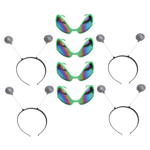 Ipetboom 8stücke Party Brille Lustige Stirnbänder Saucer Man Haarreifen Cosplay Accessoires Dekorativer Kopfschmuck Für Urlaub Festivale von Ipetboom