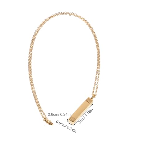 Ipetboom Urnen-Halskette für Asche, Andenken, Einäscherung, kubischer Schmuck für Asche, Gedenkmedaillon aus Edelstahl, Urnen-Andenken-Halskette für Frauen und Männer, geliebte Menschen von Ipetboom