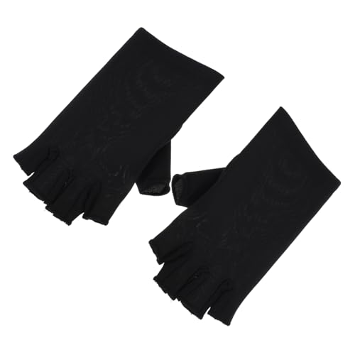 Ipetboom Uv-schutzhandschuhe Für Nägel Sonnenblocker-handschuhe Autohandschuhe Mit Uv-schutz Halbfinger-handschuhe Für Damen Gel-nagelhandschuhe Maschinenwaschbar von Ipetboom