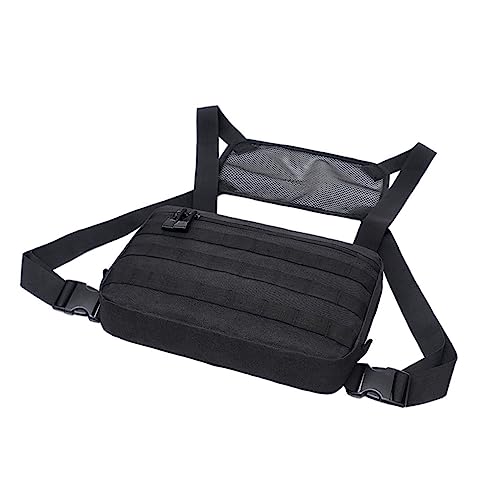Ipetboom Verstellbare Herren Brusttasche aus Strapazierfähigem Nylon Multifunktionale Outdoor Tasche mit Großer Kapazität für Camping Wandern Smartphone Schlüssel Powerbank GPS und von Ipetboom