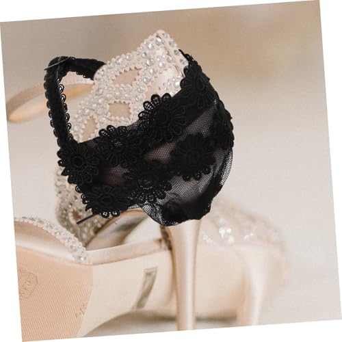 Ipetboom Verstellbare High Heels Schuhriemen Elastisches Befestigungsband Anti rutsch Abnehmbare Schuhe Straps für Damen Pumps Schwarz von Ipetboom