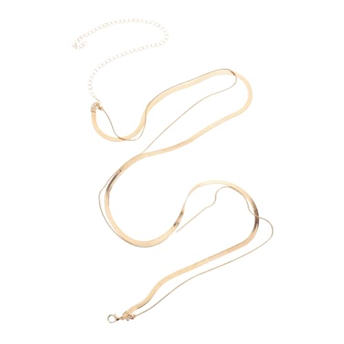 Ipetboom Mehrlagige Taillenketten Für Frauen Verstellbare Bauchkette Taillenschmuck Mit Schlangenknochenmuster Passend Für Sommerkleider Und Partys von Ipetboom