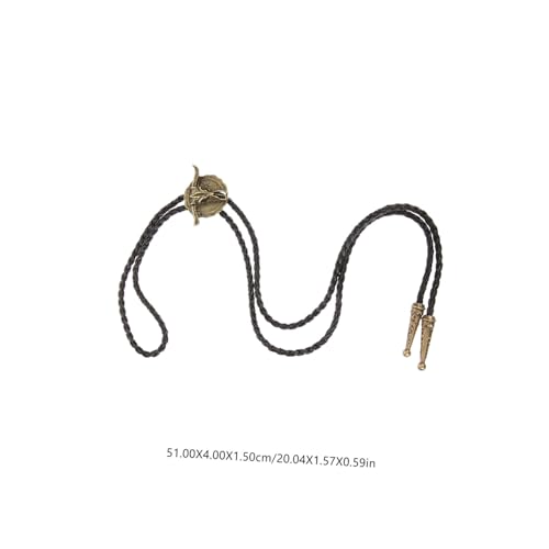 Ipetboom Verstellbare Vintage Herren Hemdkette mit Robustem Kuhkopf Retro Halskette als Modisches Accessoire für Western Style Geeignet für Hemden und Anlässe Wie Partys und Alltag von Ipetboom