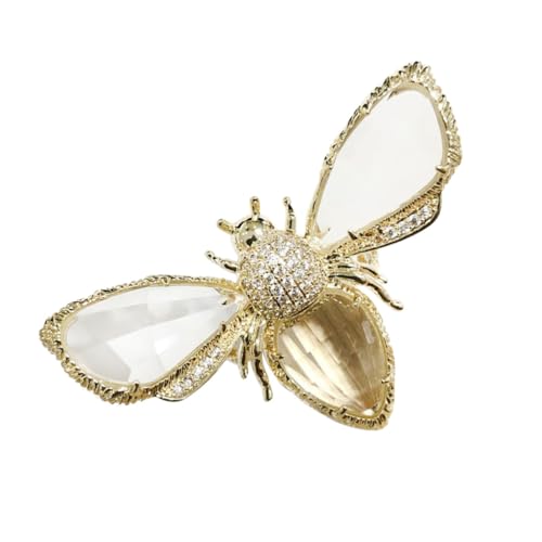 Ipetboom Verstellbarer Damenring Zeigefinger Bienen design Schmuck Goldfarbener Kristallring Alltag Party Geschenk von Ipetboom
