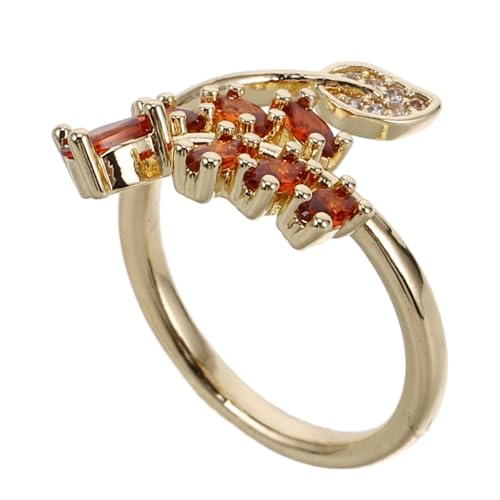 Ipetboom Verstellbarer Leichter Geometrischer Damenring mit Zarten und Blumenmotiven Mikropavierte Funkelnde Steine Minimalistischer Botanischer Modeschmuck Angenehm zu Tragen Ganzen Tag von Ipetboom