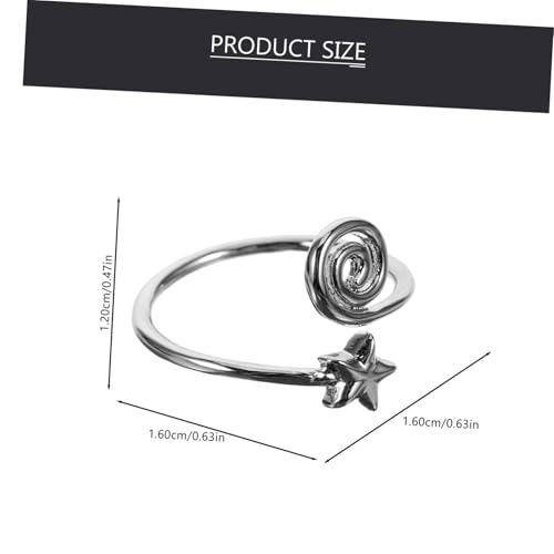 Ipetboom Verstellbarer Stern Zehenring Damen Metall Offener Fußschmuck Flexibel Elegant Für Strandparty Sommer Accessoire von Ipetboom