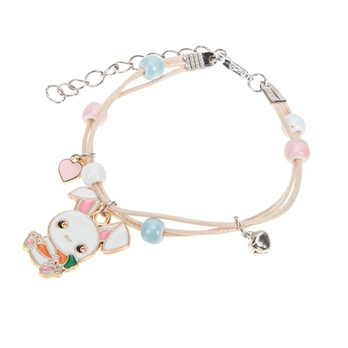 Ipetboom Verstellbares Cartoon Armband mit Kleinem Haschenschmuck für Mädchen Modisches Hautfreundliches Kinderschmuck Accessoire für Geburtstag Party von Ipetboom