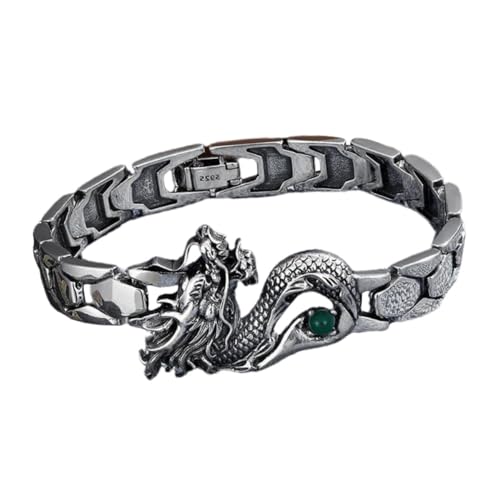Ipetboom Verstellbares Chinesisches Armband mit Dragon totem motiv Langlebiges Herren wrist jewelry Modisches Neujahrs schmuckstück Robustes Farbbeständiges Design Passend für Verschiedene von Ipetboom