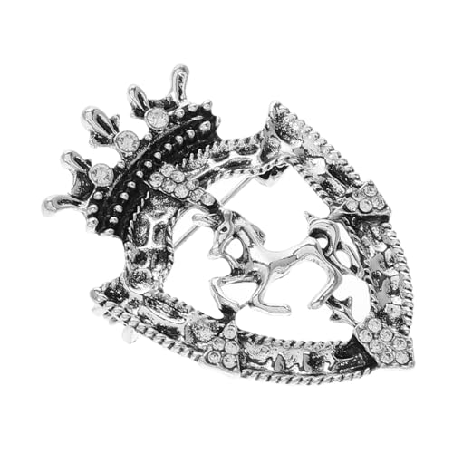 Ipetboom Vintage Brosche Strass Anstecknadel für Herren Pferd Abzeichen Langlebige Zinklegierung Vielseitiges Accessoire für Anzüge und Oktoberfest Ipetboom Vintage Brosche Strass Anstecknadel für Herren Pferd Abzeichen Langlebige Zinklegierung Vielseitiges Accessoire für Anzüge und Oktoberfest von Ipetboom