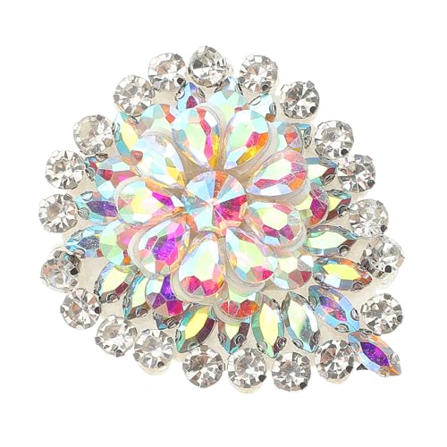 Ipetboom Vintage Brosche für Damen mit Irisierenden Kristallglas Strasssteinen Tropfenförmiger Anstecker Langlebiges Design Schmuckbrosche für Kleidung Schuhe und DIY Hochzeitsdekoration von Ipetboom