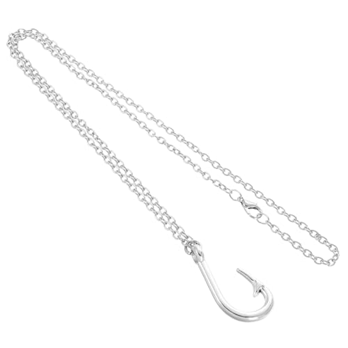 Ipetboom Vintage Fischhaken Anhänger Halskette Edelstahlkette für Männer und Frauen Streetstyle Club Schmuck Langlebig und Modisch von Ipetboom