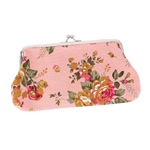 Ipetboom Retro Bestickte Geldbörse Aus Canvas Mit Blumenverschluss Und Schnalle Vintage Clutch Tasche Mit Muster Für Damen von Ipetboom