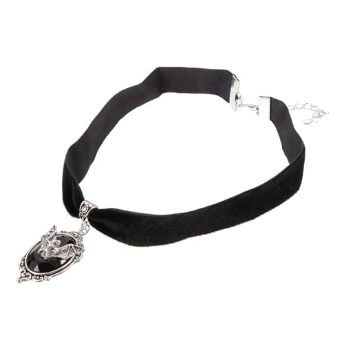 Ipetboom Vintage Gothic Herren Halskette mit Bat Anhänger Leichter Langlebiger Legierungs-schmuck Glatte Kanten Modisches Punk Accessoire für Alltag Party Büro und Reisen von Ipetboom