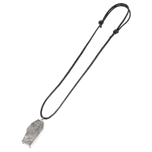 Ipetboom Vintage Gothische Halskette mit Sarg Anhänger aus Legierung Punkiger Schmuck für Damen Stilvolle Retro Kette für Alltag und Gothic Looks Ipetboom Vintage Gothische Halskette mit Sarg Anhänger aus Legierung Punkiger Schmuck für Damen Stilvolle Retro Kette für Alltag und Gothic Looks von Ipetboom